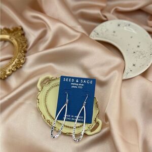 Seed & Sage Sterling Silver Earrings – Handcrafted Elegance